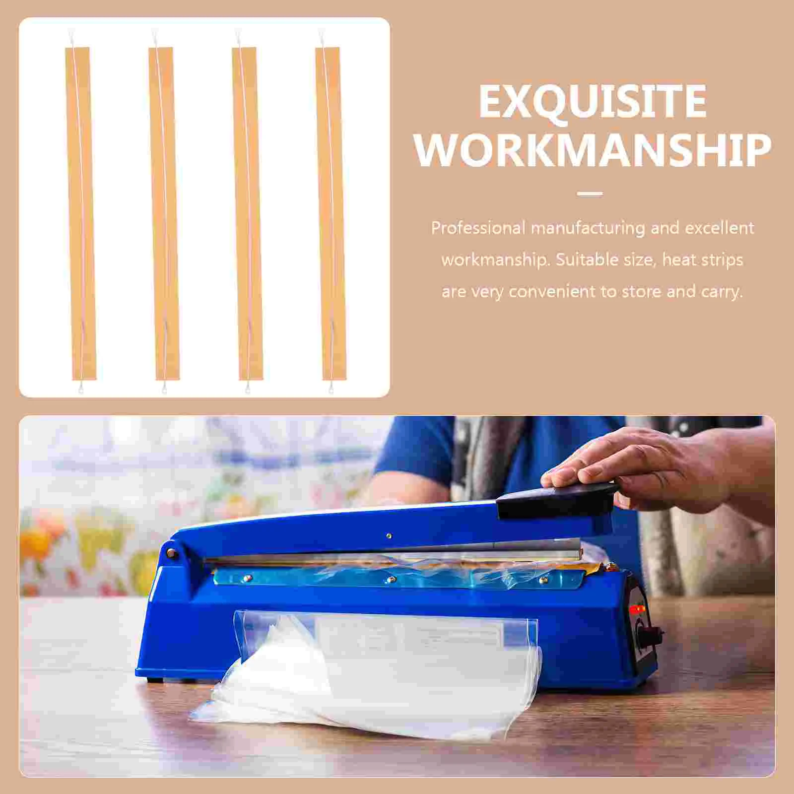 4 Pcs Heat Replacement Strips Aluminum Alloy Sealing Element for Electric Wire Machine Fast Safe Practical Compact Easy Install