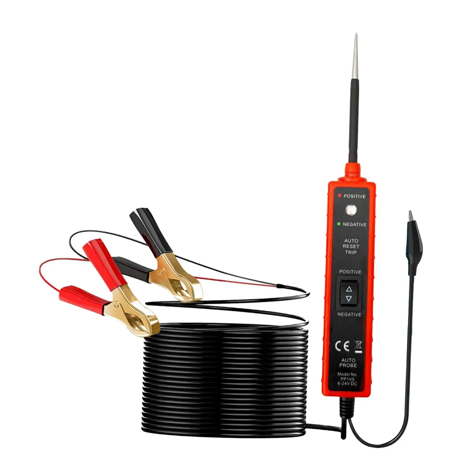 Power Circuit Probe Tester Polarity Identify 16ft Short/Ground/continuity/Trailer Test Component Tester for Low Voltage Systems