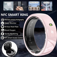 New Smart Ring NFC Ring Health Fitness Tracker Ceramic Health Ring 2025 Gesture Control Sleep Tracking Heart Rate Charging Case