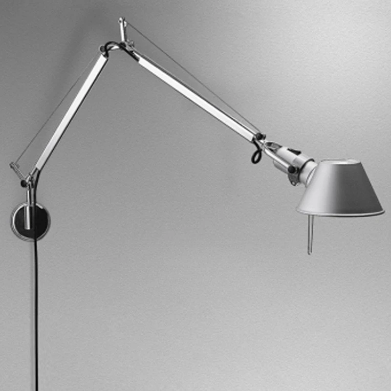 Mechanical wall lamp designer Nordic simple telescopic bedroom bedside reading rocker arm lamp