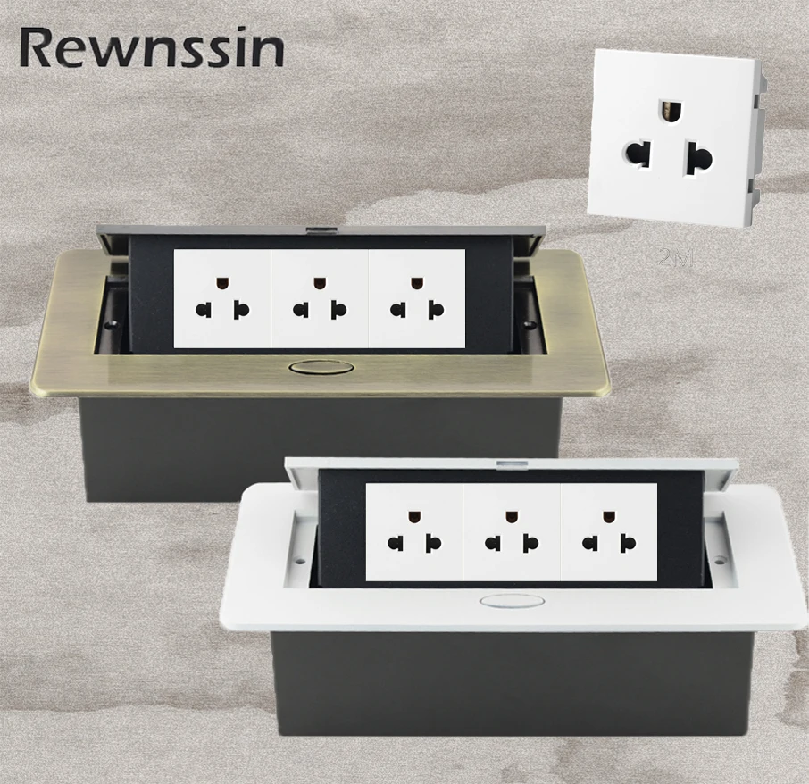 Rewnssin tabletop socket，US Size，Household power sockets ，Embedded socket，with type-c USB port Charge Electrical Socket