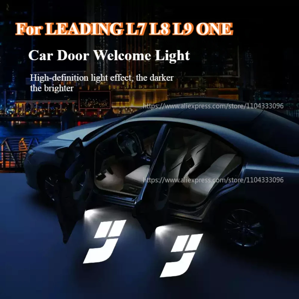 

Car Door Welcome Light For LEADING L7 L8 L9 ONE IDEAL Li Auto LED Projection Light Modification Atmosphere Light For Li Auto