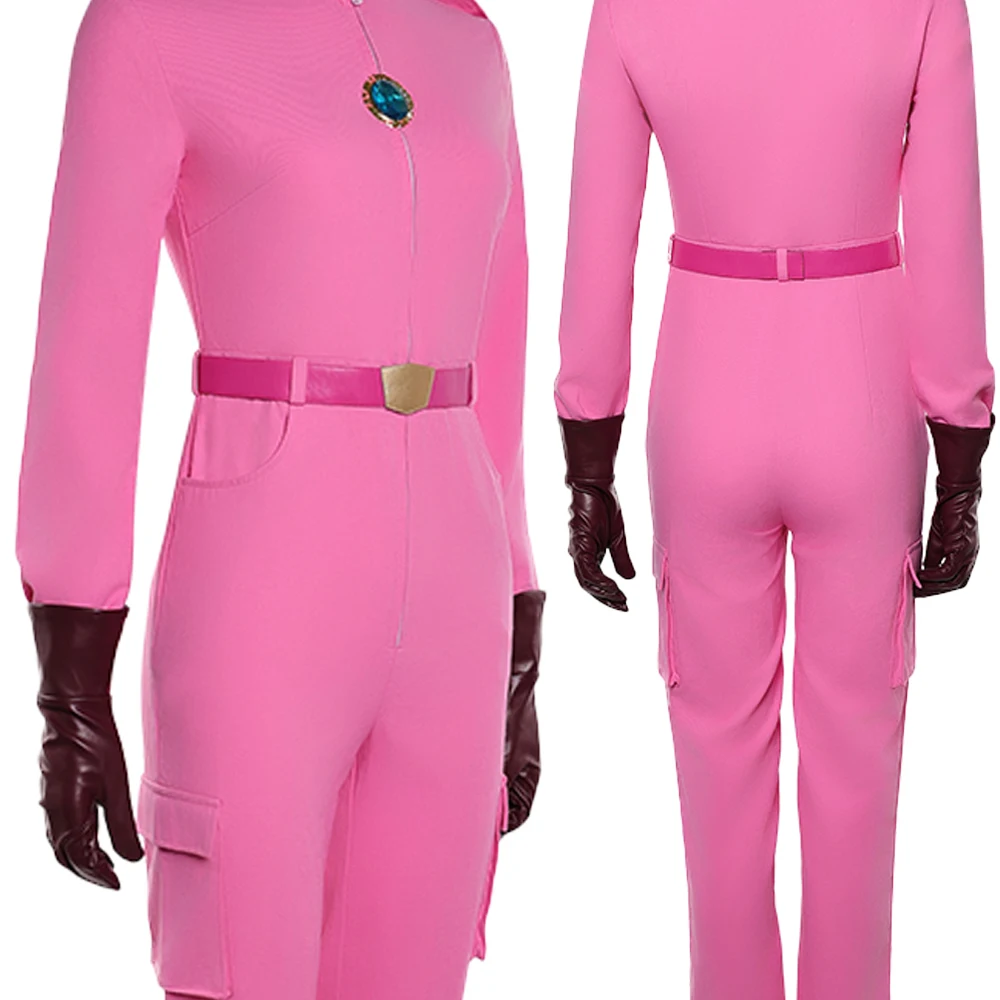 

Fantasia Princess Peach Cosplay Battle Suits Anime Game 2026 Movie Women Disfraz Costume Female Halloween Carnival Party Clothes