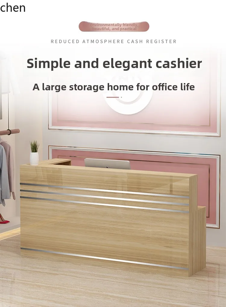 

LXC Bar Counter Cashier Small Simple Modern Front Desk Corner Reception Desk