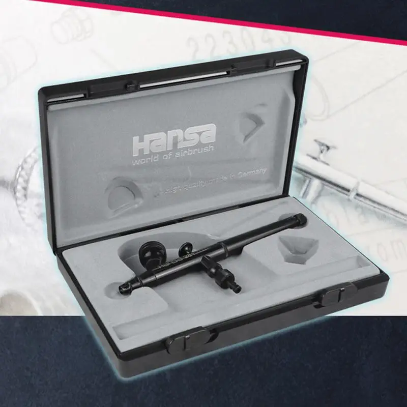 Harder & Steenbeck Hansa 212815 Topline 281 Black 0.2MM Double Action Airbrush Resin Model Assembly Coloring Painting Tools