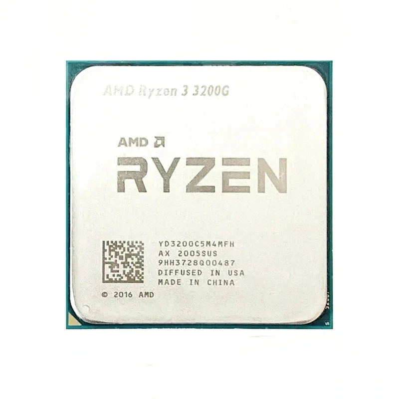 AM4 Tray CPU AMD Ryzen 3 3200G Built-in Vega 8 Graphics 4 Threads Low Heat Processor For Small Form Factor ITX Host view 3