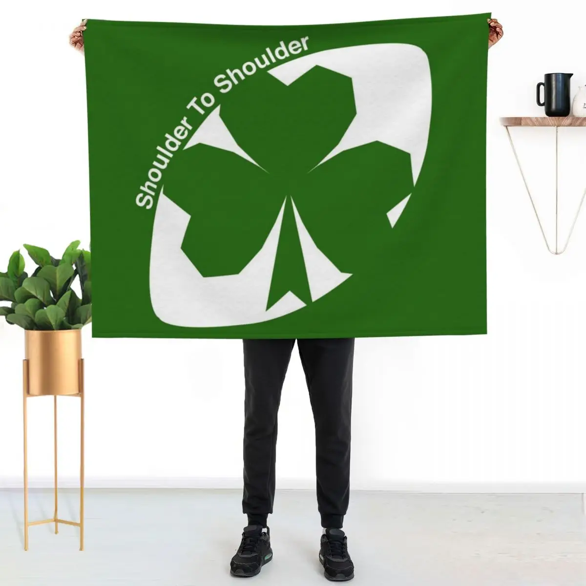 Rugby Ireland Throw Blanket bed plaid Thermals For Travel Fashion Sofas Sofas Luxury St Blankets