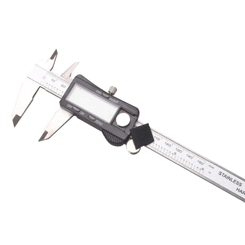 YGTITAN Electronic Vernier Caliper 150mm Digital Gauge LCD Display Fraction Measuring Tool Kit Inch Metric