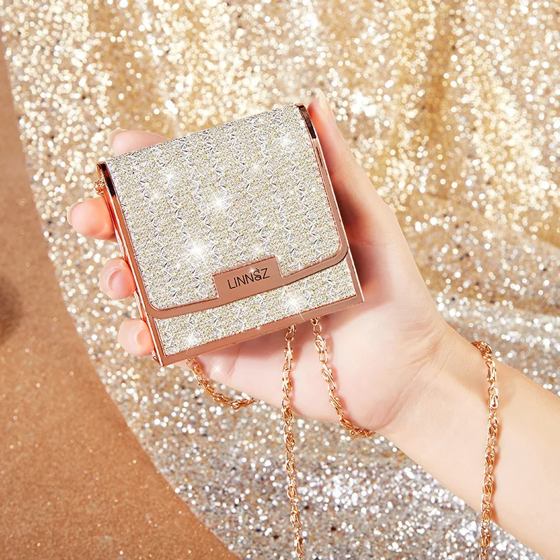 Set di rossetti opachi 3 colori con borsa a catena argentata, impermeabile, antiaderente, a lunga durata, rosso 3,5 gx 3 pezzi