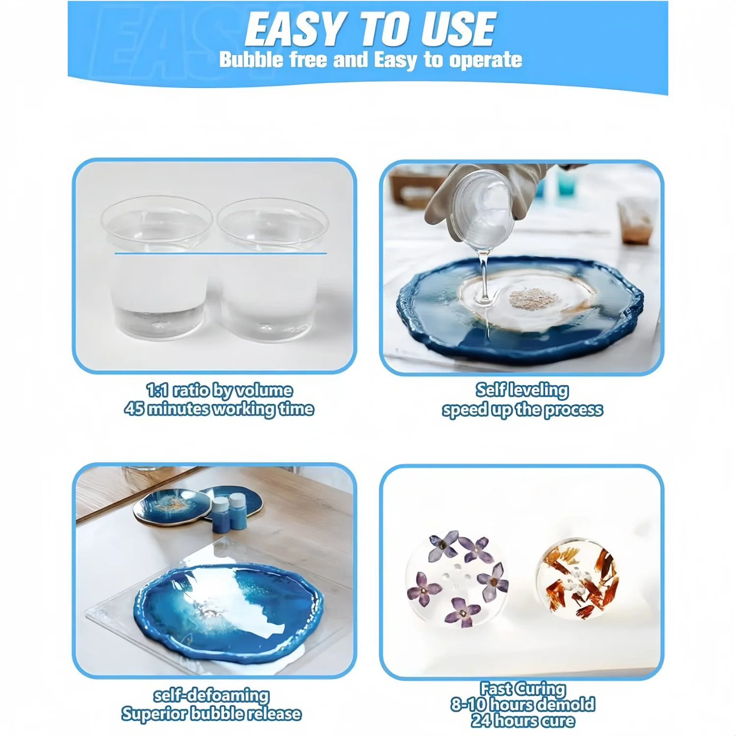 16.9oz Clear Epoxy Resin Kit C - Resin Art Table Top review and price