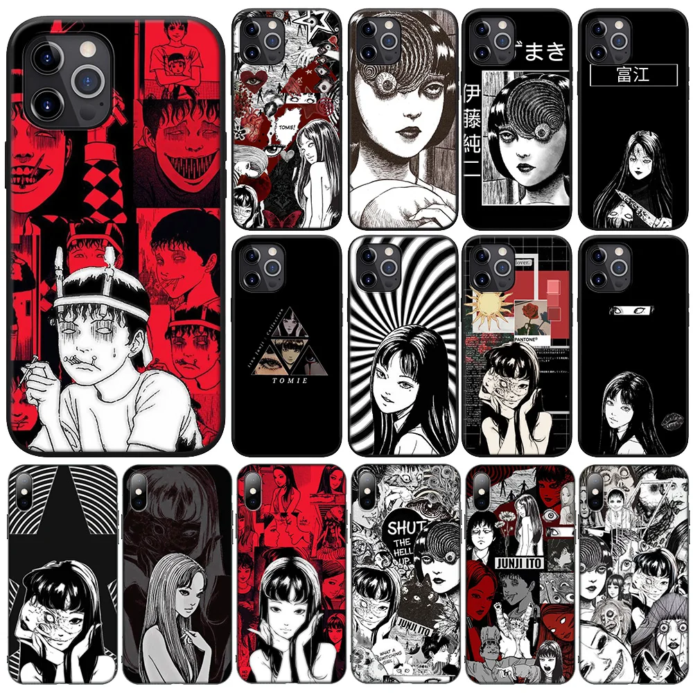 Junji ito Tomie-funda de teléfono para Xiaomi Redmi Note 11, 11s, 10, 10s, 9, 9s, 10t, 8T, 8, 7, 6 Pro Max, F-80, Horror, Comic, nuevas camisetas