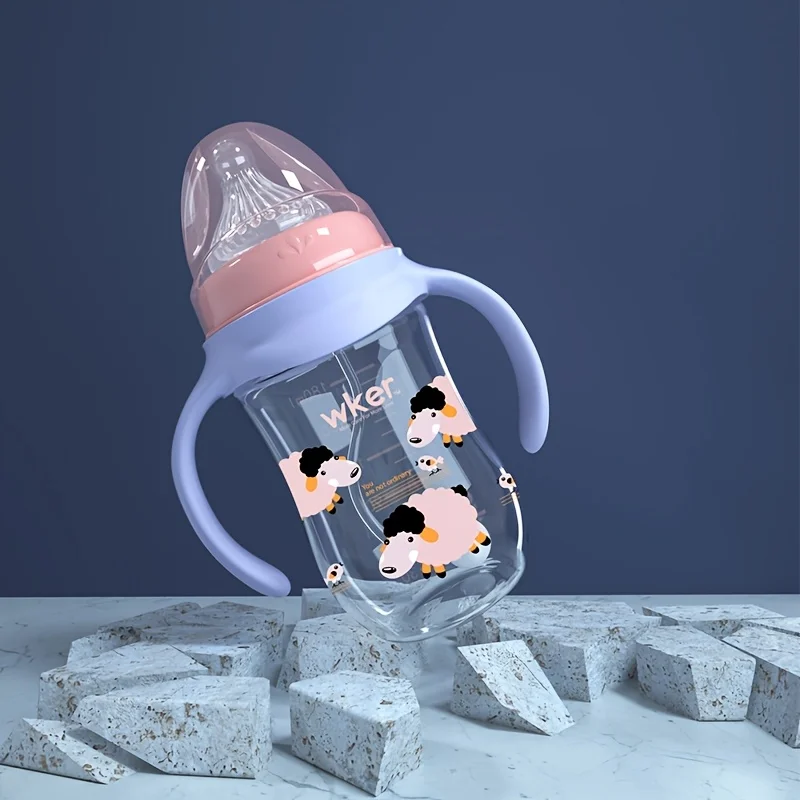 

durable PP children's bottle with handle - lightweight, wide mouth design, easy to clean - perfect for Christmas