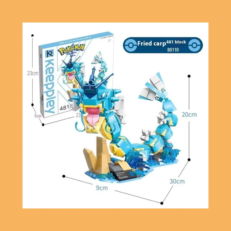 Hot Originele Keeppley Pokemon DIY Pikachu Blastoise Charizard Venusaur Mewtwo Gyarados Bouwsteen Model Anime Pop Kinderen ToyG