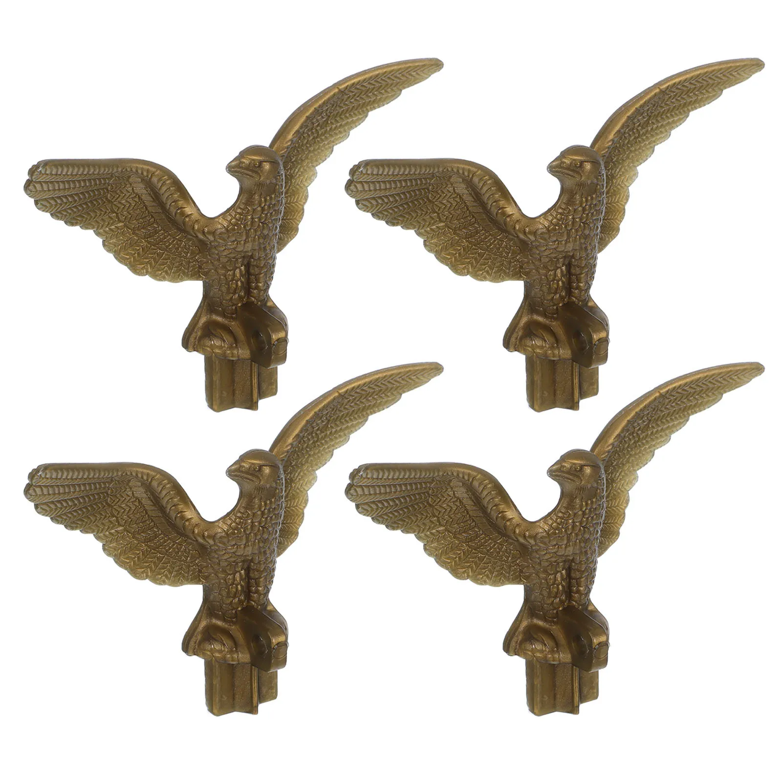

4Pcs Flagpole Eagle Topper Heavy Duty Weather Resistant Finial Ornament for Garden Yard Outdoor Flag Pole Decoration Supplies