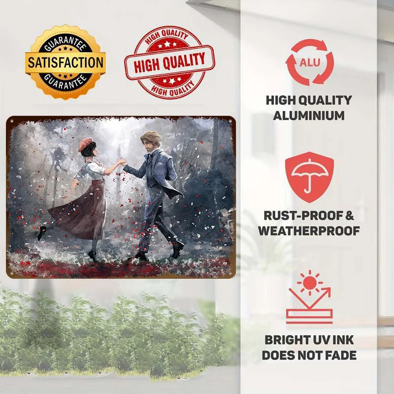 Sophie and Gustave Concept Art Tin Poster Customized Wall Art Retro Vintage Metal Signs for Fans Room Custom Plate Wand Deko