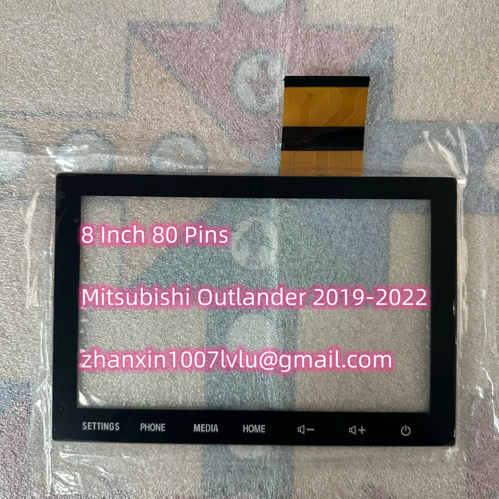 

NEW 8 Inch 80 Pin Glass Touch Screen Digitizer Without NAV For Mitsubishi ASX 2019-2022 Car CD Audio Radio Navigation