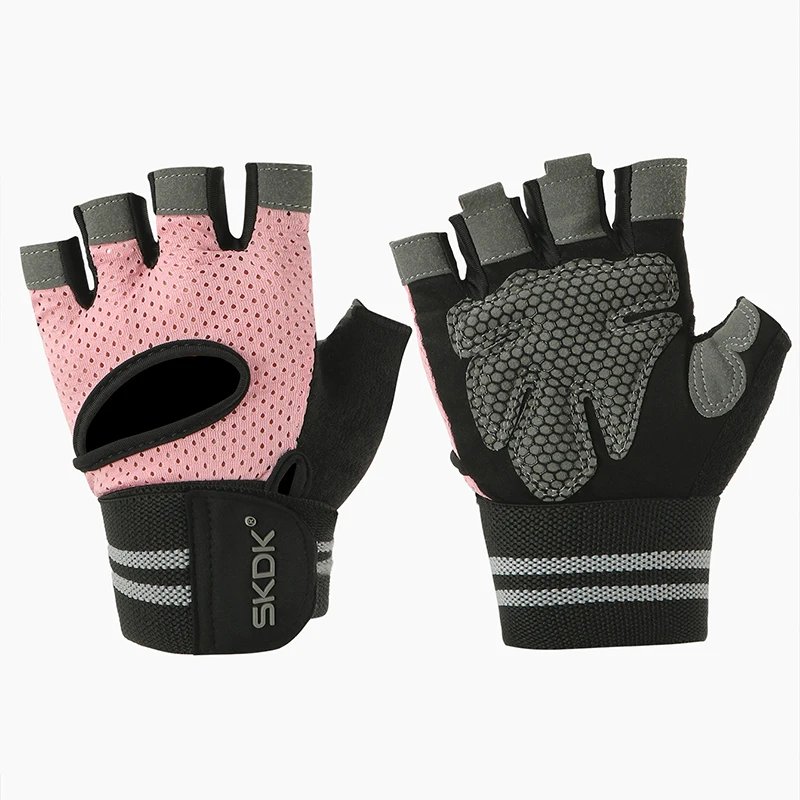 SKDK Riding Gloves Breathable Lightweight Cycling Half-finger Gloves Anti-slip Durable For Exercise Sweat-absorbing Breathable image 4