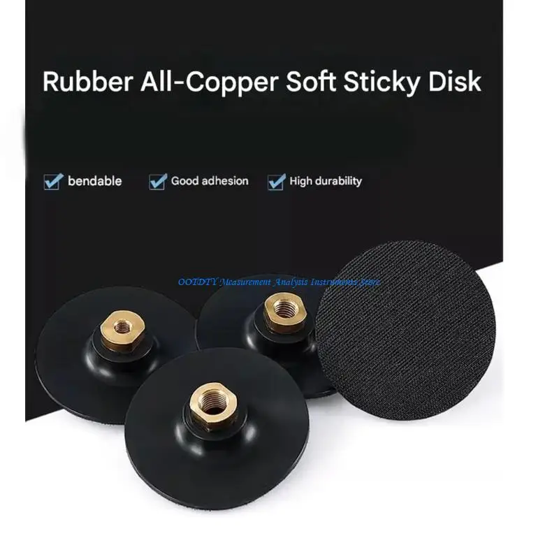 367D Multipurpose 3/4inch Rubber Backing Disc For Angle Grinder M14 16 Abrasive Grinding Disc Backing Pad