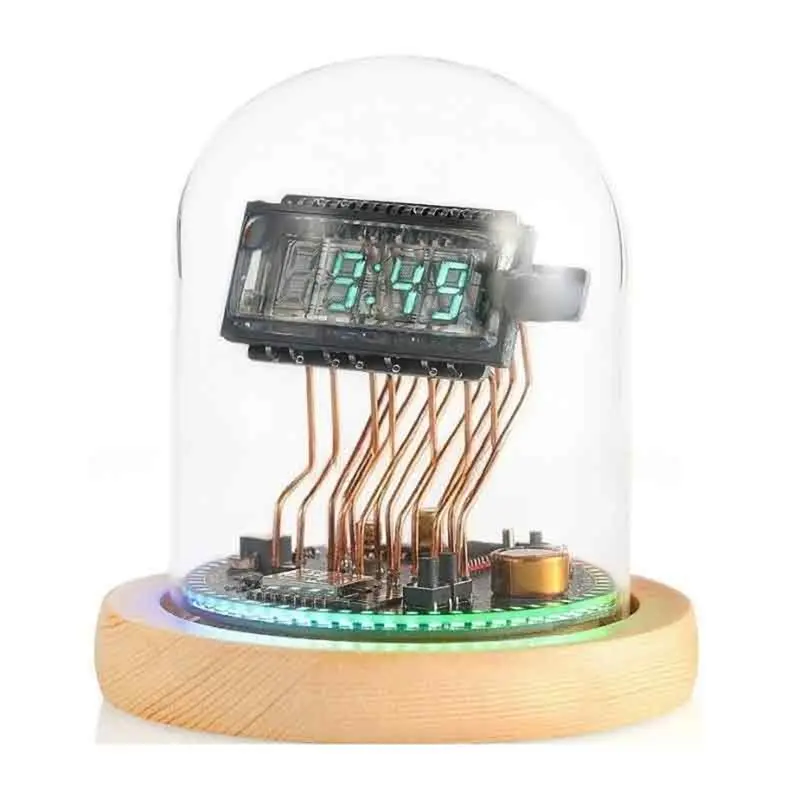 

Цифровые часы ABBN-Retro: Декоративные настольные часы в стиле Nixie Tube, светодиодные часы для гостиной, эстетичные аксессуары для рабочего стола