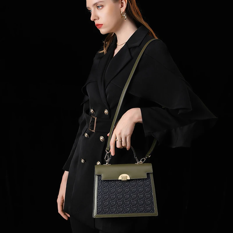 Quality Women\'s bag Fashion Luxury designer genuine leather Female bag Real cowhide leather bag Women\'s handbag for women bags