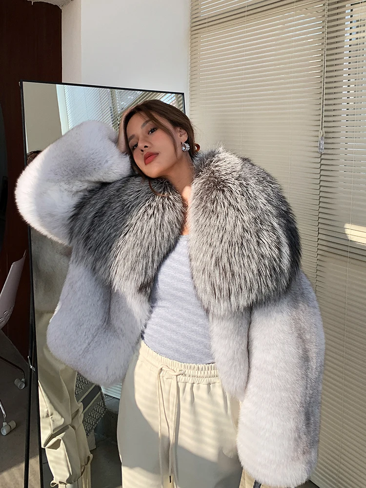 Fangtai 2023 Natural Real Fox Fur Coat Women Fur Coat Winter Warm Luxury Plus Size Jackets Clothing Free Shipping Female Vest