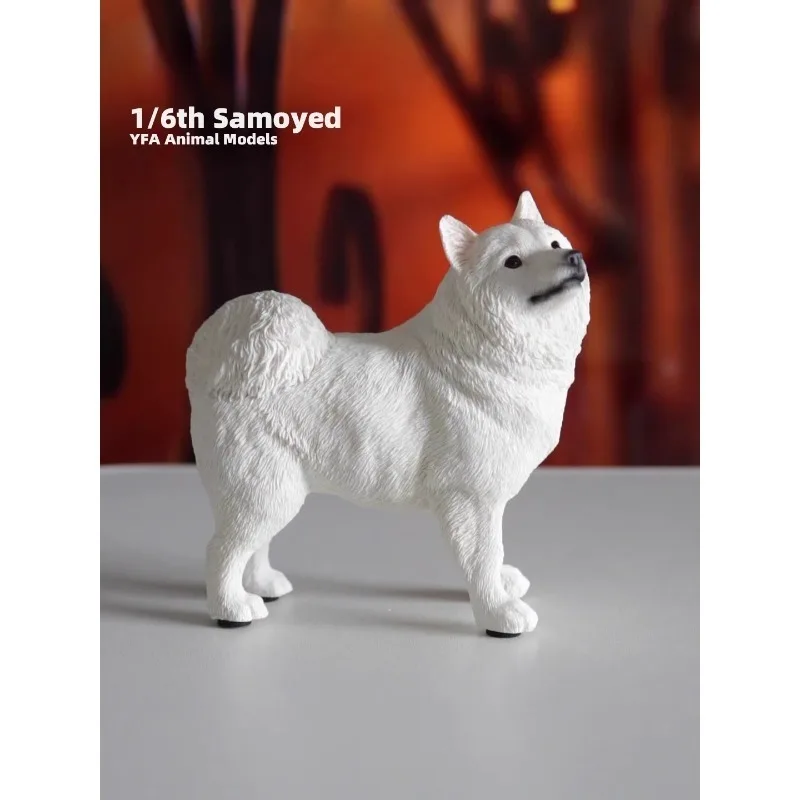 Modello animale simulato cucciolo carino in scala 1/6 Modello di cane bianco regalo per collezione regalo corpo action figure da 12 pollici