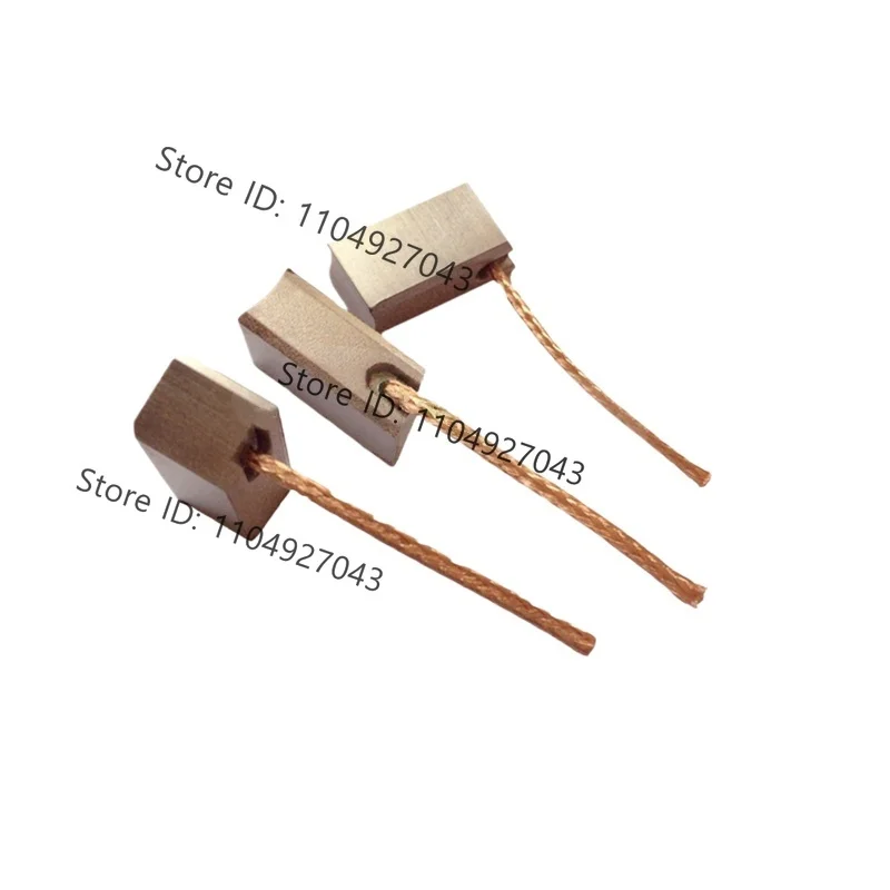 50PCS  8x10x20mm Carbon Brushes Wire Leads Generator DC12V 24V 48V Motor Brush For Generic Electric Motor J455A