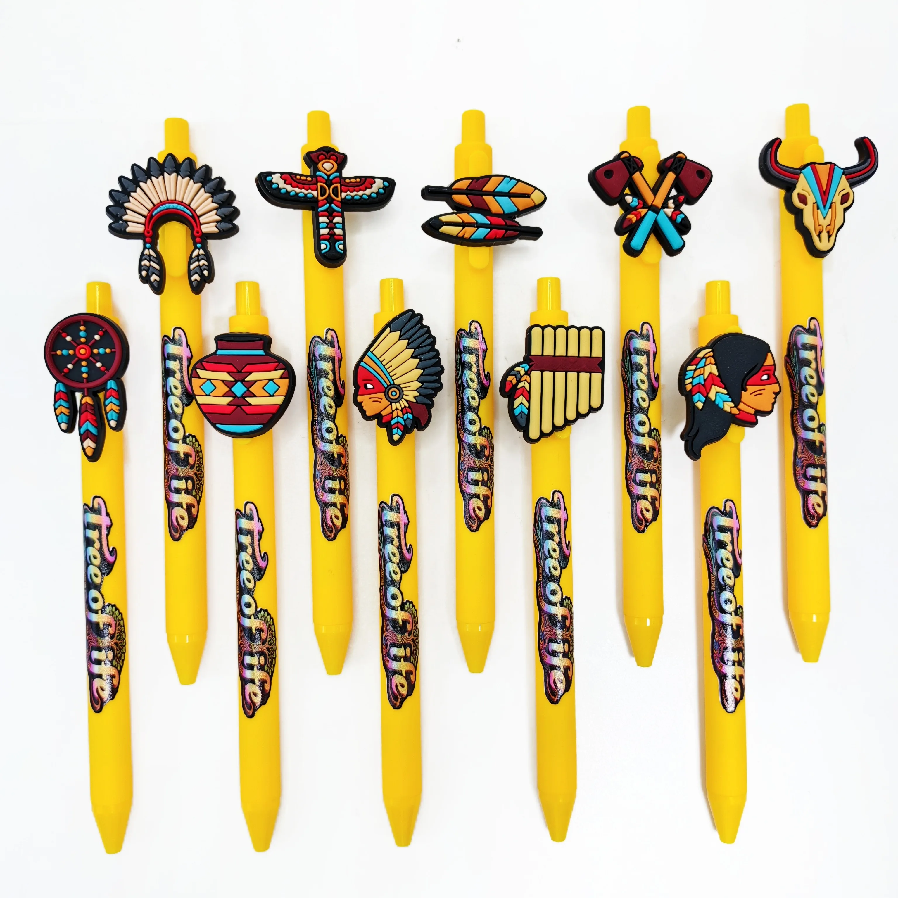 

8 шт./12 шт., шариковая ручка американской индийской тематики, шариковая ручка серии рыцаря с двойным топором, подарочная ручка для письма студентов