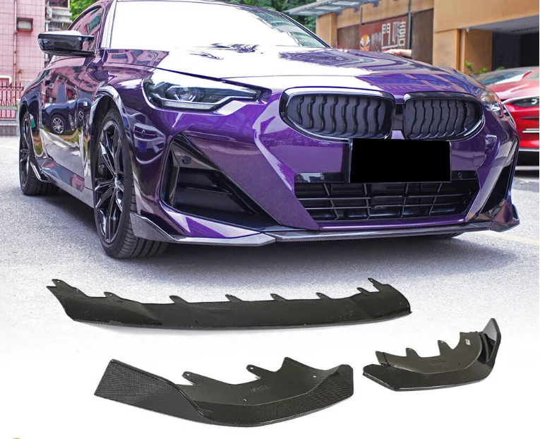 Carbon Fiber Front Bumper Lip Splitter Spoiler For G42 M235i M240i 220i Coupe 2022 2023