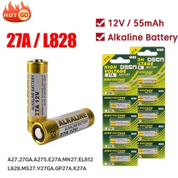 10 pz 27A 12V A27 batteria alcalina per allarme auto telecomando campanello Walkman cella a secco G27A MN27 MS27 GP27A L828 V27GA R27A