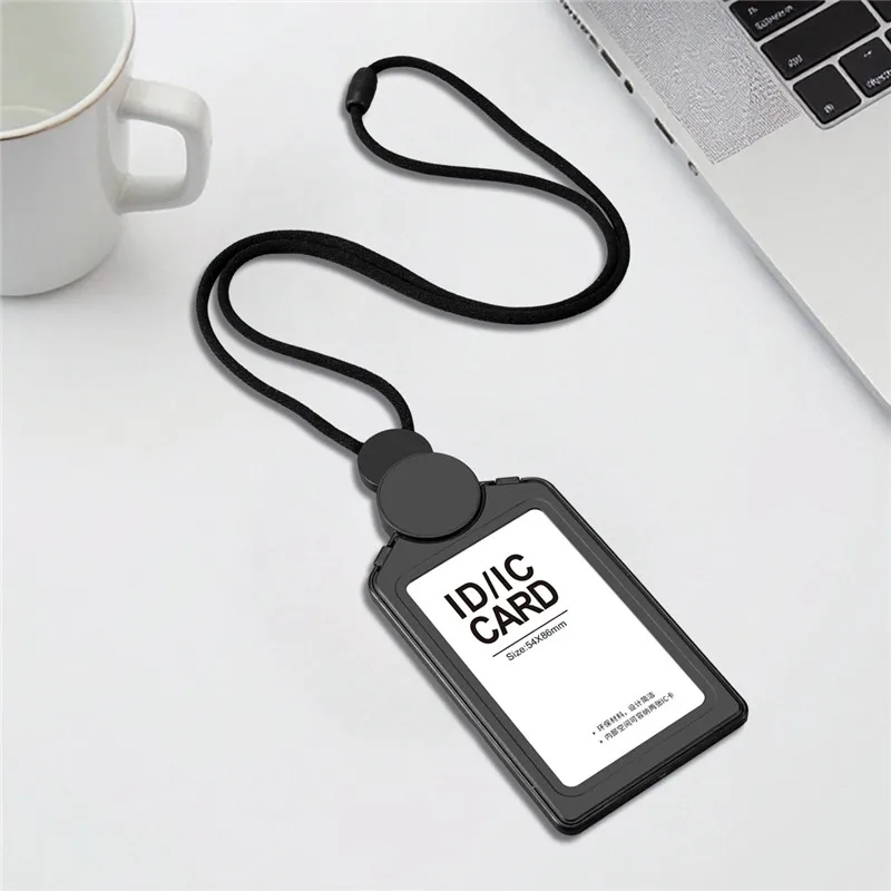 

Бирки с именем для сотрудников Вертикальный бейдж со шнурком Простой зажим для держателя удостоверений личности Съемный кулон для подвешивания идентификационных карточек