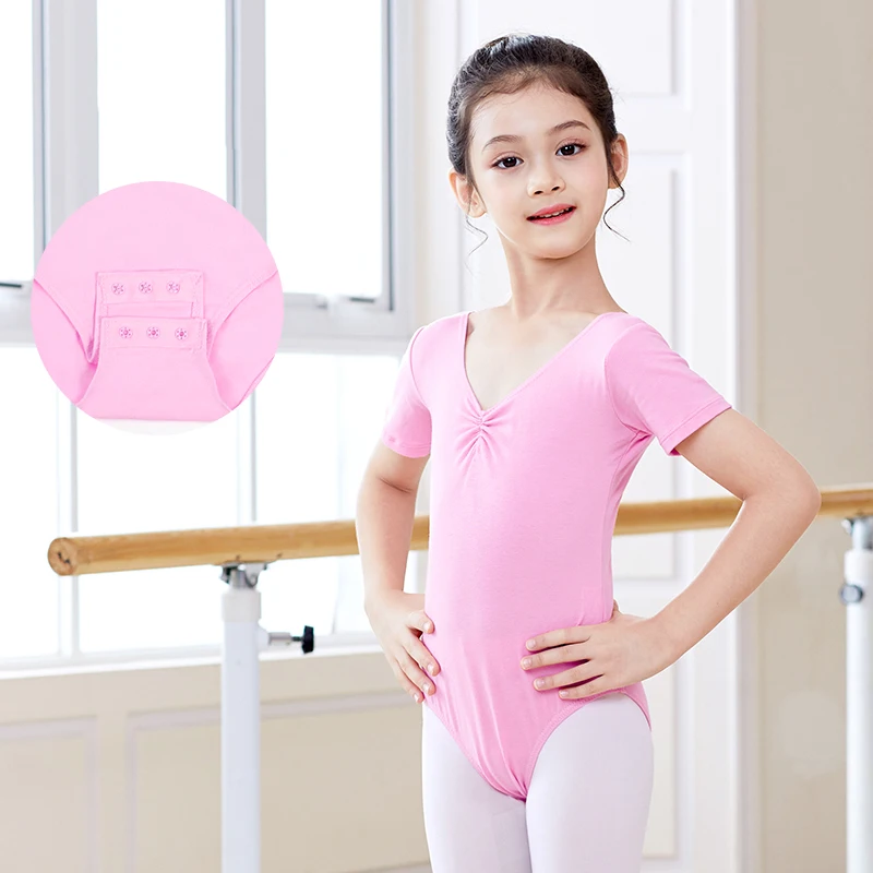 Toddler Girls Gymnastics Leotard Ballet Leotards Clothes Dance Wear Bodysuits Black Dance Leotards Cotton Bodysuit for Dancing