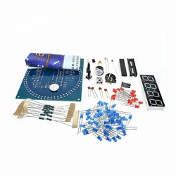 5pcs DS1302 Rotating LED Display Alarm Electronic Clock Module DIY KIT LED Temperature Display For arduino