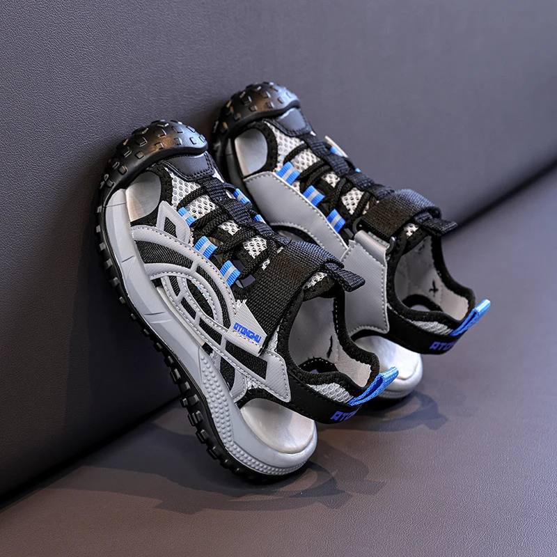 

Kids Closed Toe Outdoor Sport Sandals Boys Girls Anti-collision Hiking Shoes Strap Non-slip Thick Sole Casual Summer Sandals