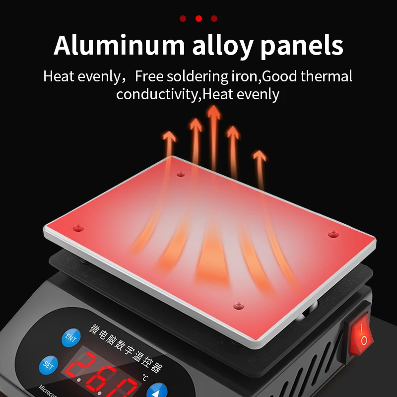 LUXIANZI MINI precalentador de placa caliente inteligente para teléfono LCD herramienta de reparación de pantalla táctil removedor LED placa calefactora Estación de soldadura