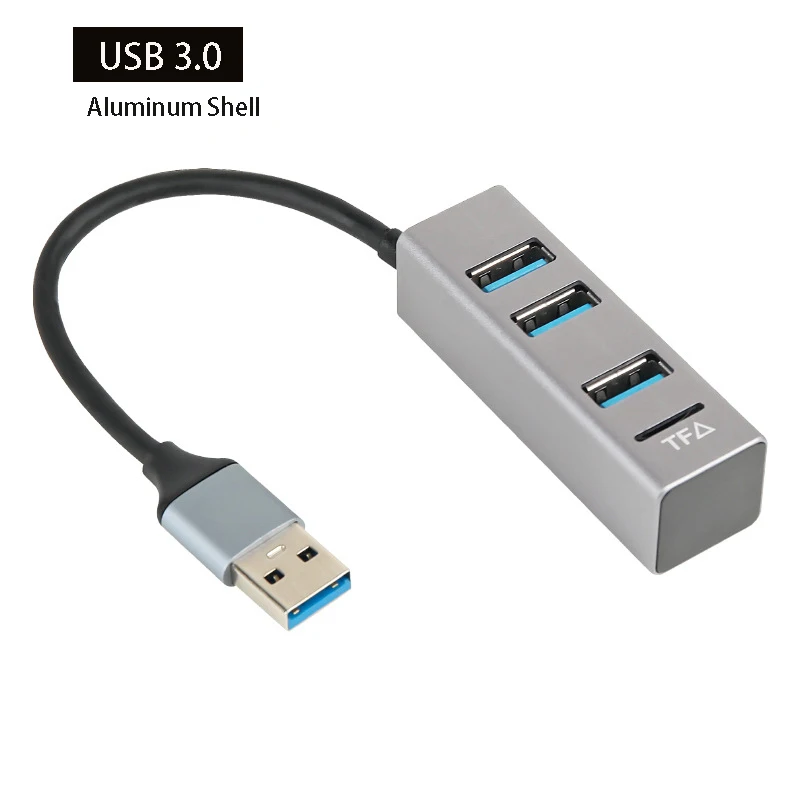 USB3.0 COMBO Type C HUB Multi Ports Cable Splitter Extender Laptop Computer USB Disk Micro SD TF Card Reader Converter Phone Cha