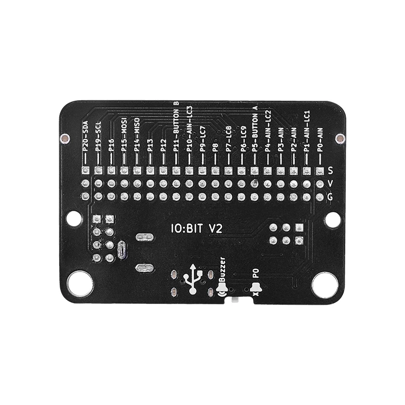 Плата расширения Emakefun для Micro:bit GPIO expanding Python IO:bit 5V с пассивным зуммером на плате