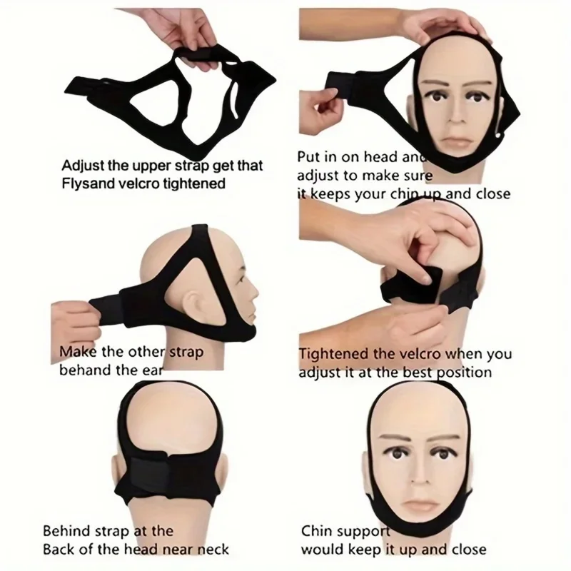 Anti Snoring chin band, Anti Snoring snoring with sleep breathing male and female health sleep aids