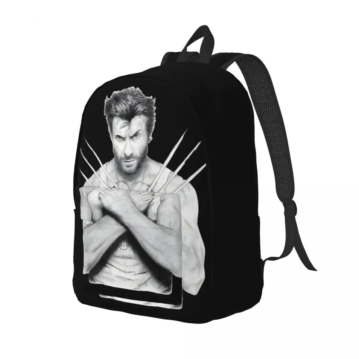 Hugh Jackman Wolverine Handbag Deadpool And Wolverine Office Workers Personalised Hiking Birthday Gift Retro Washable Bookbag