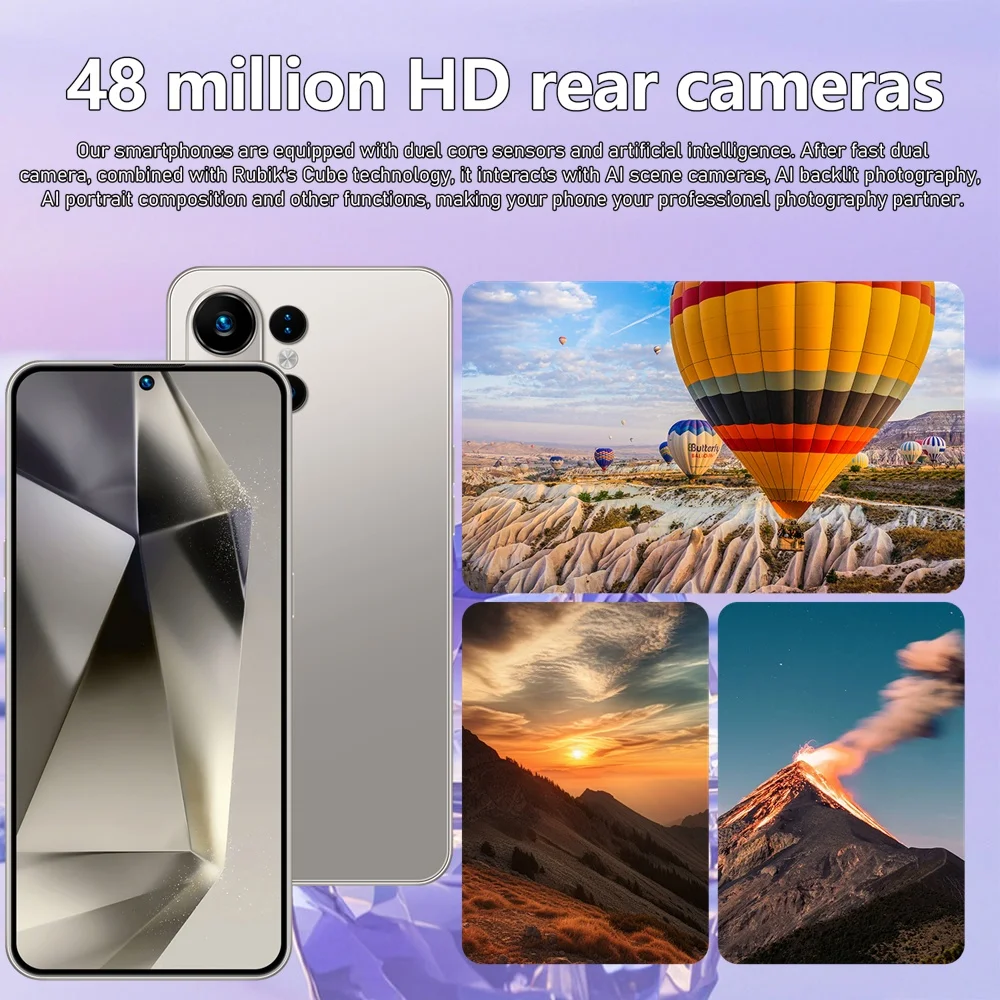 K-Touch Neues S25 Ultra 7800mAh Smartphone 7,3HD Mobiltelefone 22G+2TB Handy 5G Dual SIM Android 15 Entsperrt 16+48MP Globale Version Mobiltelefone – Detail 8