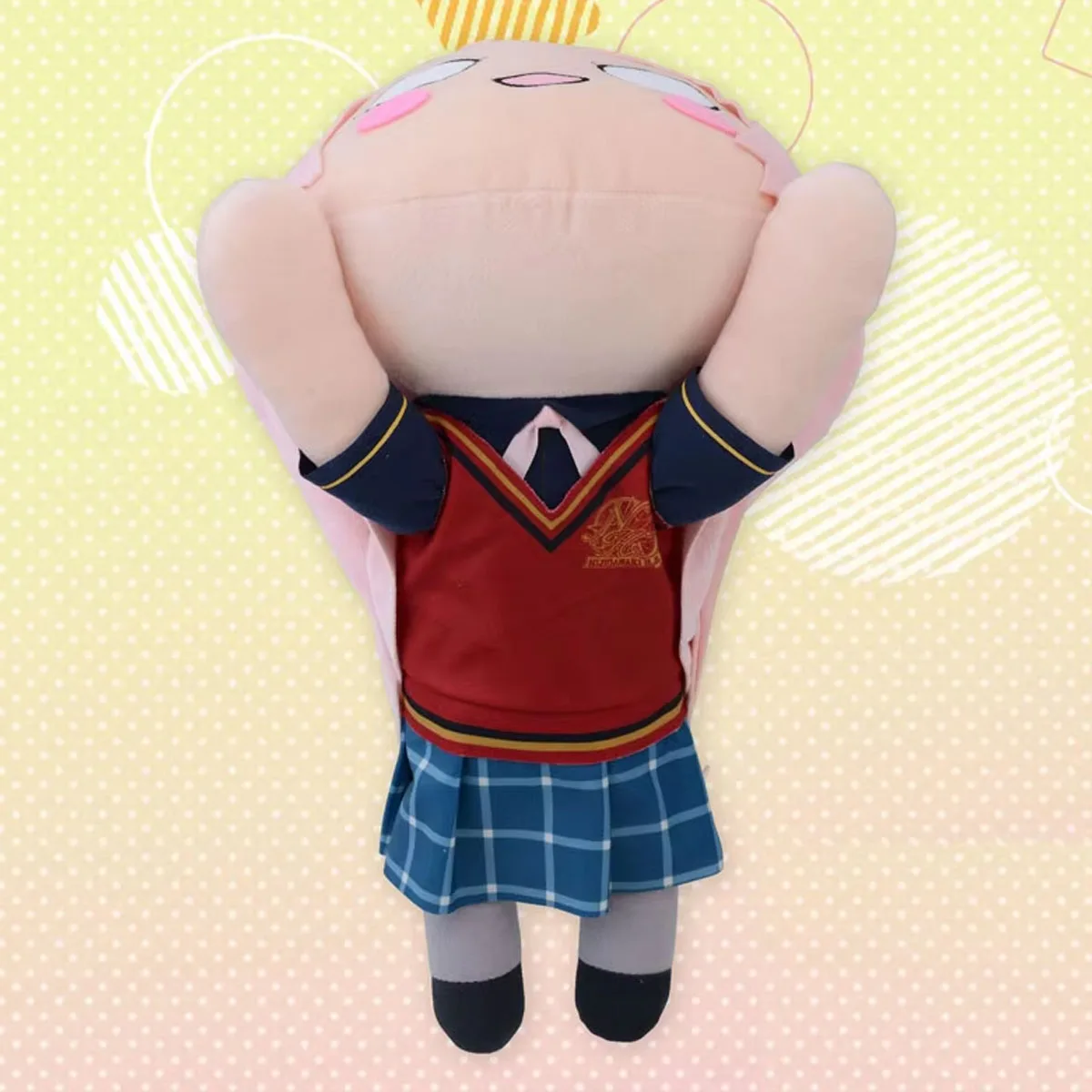 Simpatico anime giapponese Love Live! Nijigasaki High School Idol Club Zhong Lanzhu Lay Down Big Peluche Ripiene Cuscino Bambola Giocattolo Regali 40 cm