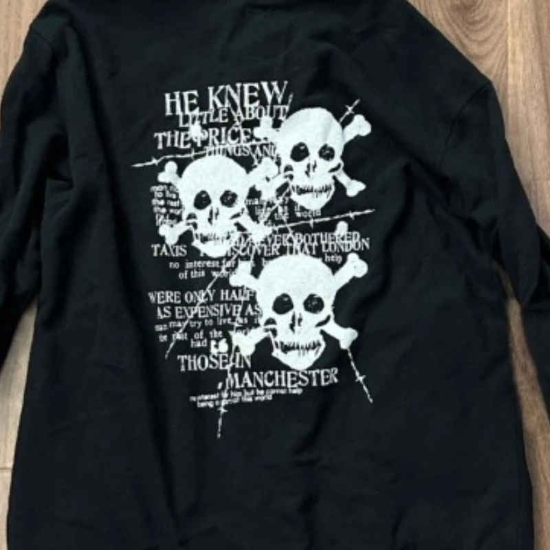 Women's Autumn Tops Coat Spring Sweatshirt Hooded Zipper Retro Street Style Skinny Loose Casual Simple Advanced Design Fashion