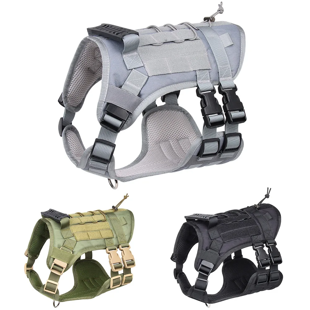 Dog Harness Tactical Clothing Waterproof Explosion Proof Chest Strap For Medium Large Dogs Field Training Clothing For Pets Vest