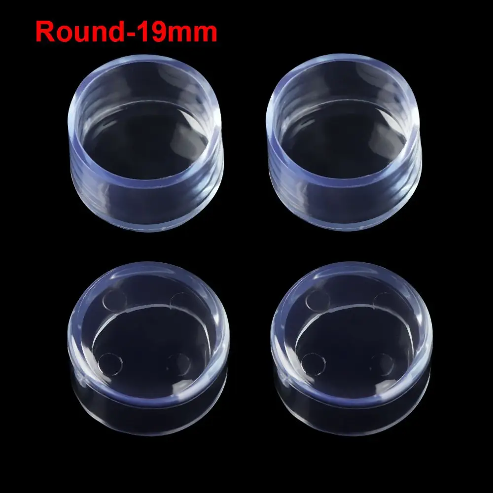 4pcs/set New Floor Protectors Round Bottom Chair Leg Caps Furniture Feet Silicone Pads Non-Slip Covers
