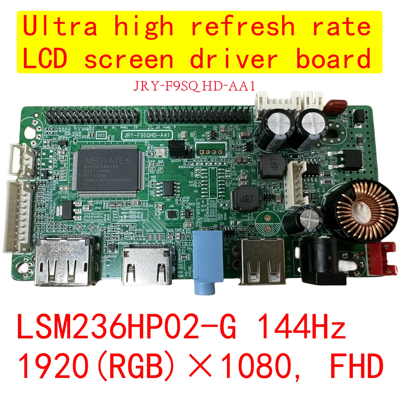 

Комплект для LSM236HP02-G плата драйвера ЖК-экрана 1920x1080 144 Гц Ультра высокая частота обновления матрица управление материнская плата DP HDMI