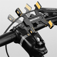 Universal Bicycle Mobile Phone Holder Aluminum Alloy Handlebar Smartphone Mount With 360 Rotation For Cell Phones