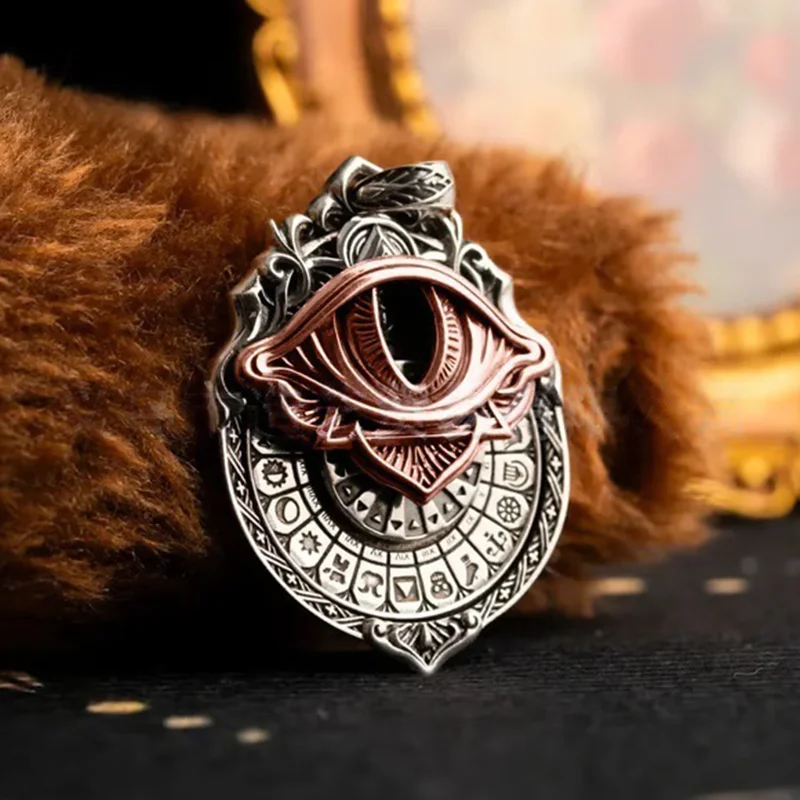 [-YY110] قلادة رؤية التارو جميع رؤية العين قلادة بطاقة التارو رمز قلادة ، مجوهرات العرافة الغامضة ، التوجيه الروحي