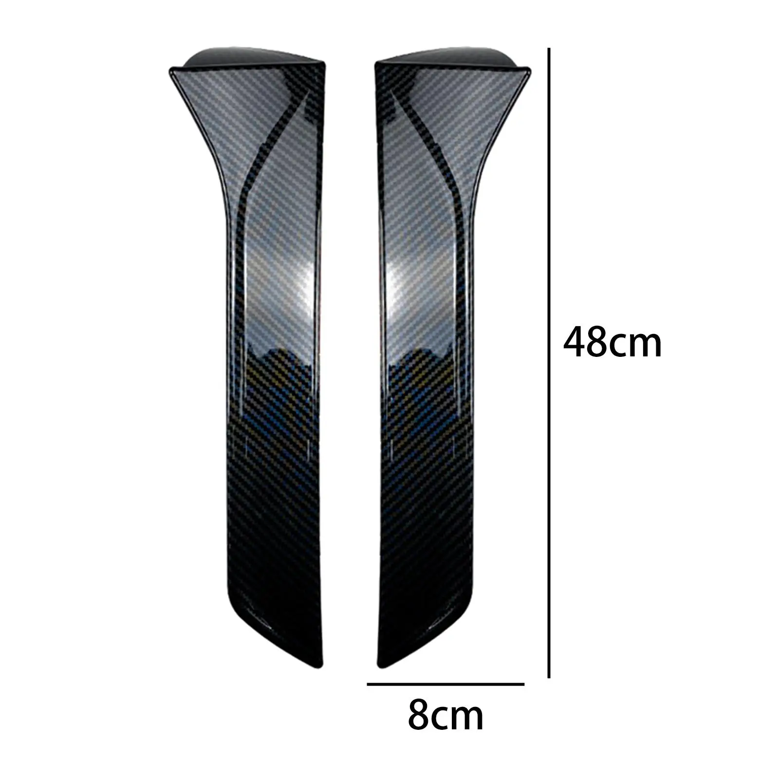 2x Car Window Side Spoiler Exterior Decoration Rear for Seat Leon 5F FR