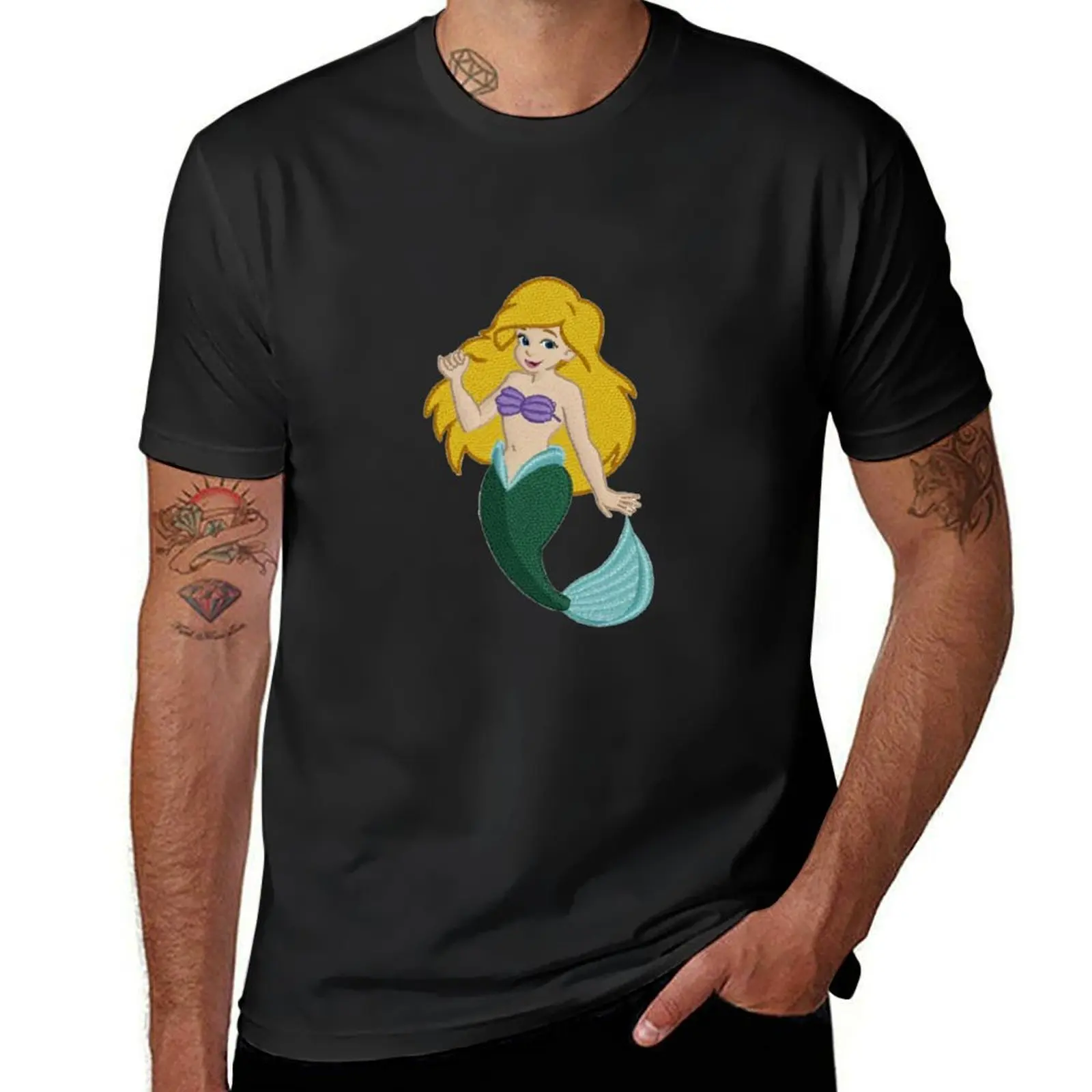 Mermaid T-Shirt blacks cute tops designer t shirt men