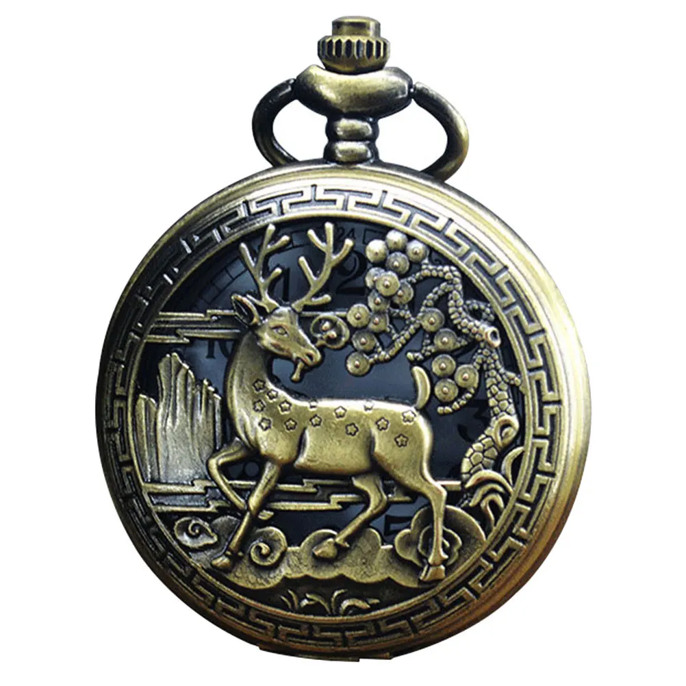 

Pocket Vintage Mechanical Watch Retro Portable Small Metal Timepiece For Men Women Collectors Decorative Watch For